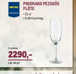 Metro PINOMARO PEZSGŐS FLÖTE ajánlat