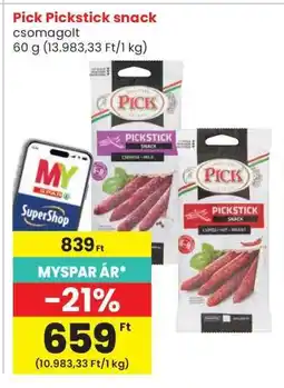 Interspar PICK PICKSTICK SNACK ajánlat