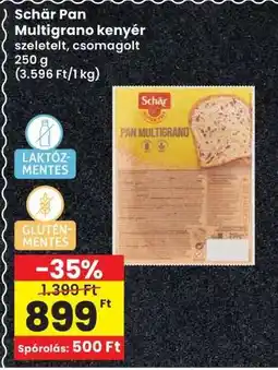 Interspar Schär Pan Multigrano kenyér ajánlat