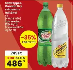 Interspar Schweppes, Canada Dry szénsavas üdítőital ajánlat