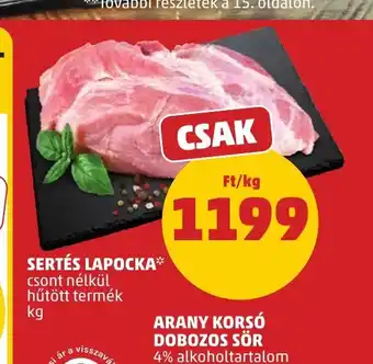 SERTÉS LAPOCKA csont nélkül