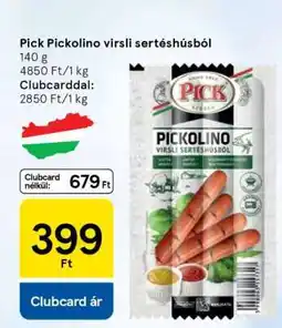 Tesco Pick Pickolino virsli sertéshúsból ajánlat