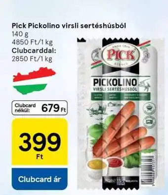Tesco Pick Pickolino virsli sertéshúsból ajánlat