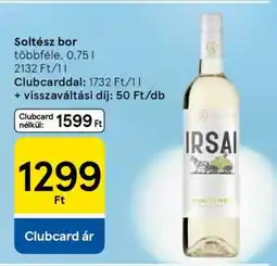 Tesco Soltész bor ajánlat