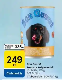 Tesco Bon Gusta konzerv kutyaeledel ajánlat