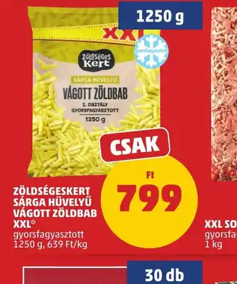 PENNY ZÖLDSÉGESKERT SÁRGA HÜVELYŰ VÁGOTT ZÖLDBAB XXL ajánlat