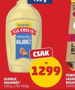 PENNY GLOBUS MAJONÉZ ajánlat