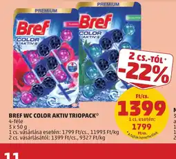 PENNY Bref WC COLOR AKTIV TRIOPACK ajánlat