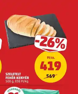 PENNY SZELETELT FEHÉR KENYÉR ajánlat