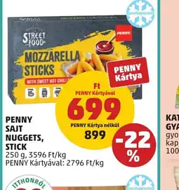 PENNY PENNY MOZZARELLA STICKS ajánlat