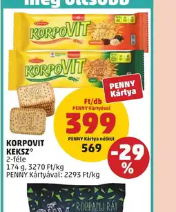 PENNY KORPOVIT KEKSZ ajánlat