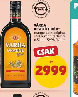 PENNY VÁRDA KESERŰ LIKŐR ajánlat