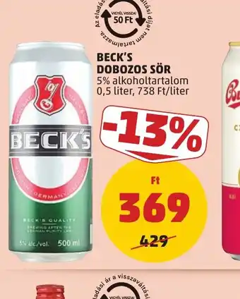 PENNY BECK'S DOBOZOS SÖR ajánlat
