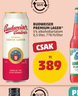 PENNY BUDWEISER PREMIUM LAGER ajánlat