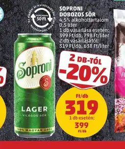 PENNY SOPRONI DOBOZOS SÖR ajánlat