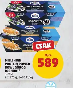 PENNY MILLI HIGH PROTEIN POWER BOWL GÖRÖG JOGHURT ajánlat