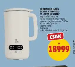 PENNY BERLINGER HAUS SAHARA SZJATEJ ÉS LEVES KÉSZÍTŐ ajánlat