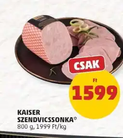 PENNY Kaiser Szendvicssonka ajánlat
