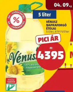 PENNY VÉNUSZ Napraforgó-étolaj ajánlat