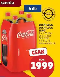 PENNY Coca Cola / Coca Cola Zero ajánlat