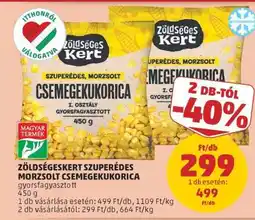 PENNY Zöldségeskert Szuperédes Morzsolt Csemegekukorica ajánlat