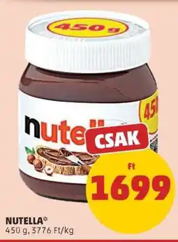 PENNY Nutella ajánlat