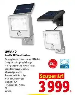 Lidl LIVARNO Szolár LED-reflektor ajánlat