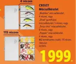 Lidl CRIVIT Műcsalikészlet ajánlat