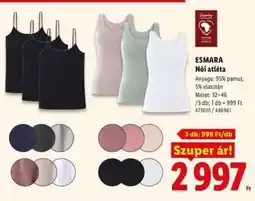 Lidl ESMARA Női atléta ajánlat