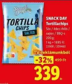 Lidl SNACK DAY Tortillachips ajánlat