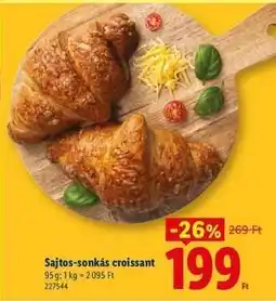 Lidl Sajtos-sonkás croissant ajánlat