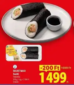 Lidl Select & Go Sushi ajánlat