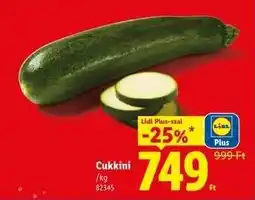 Lidl Cukkini ajánlat