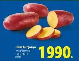 Lidl Piros burgonya ajánlat