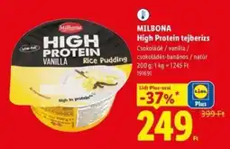 Lidl MILBONA High Protein tejberizs ajánlat