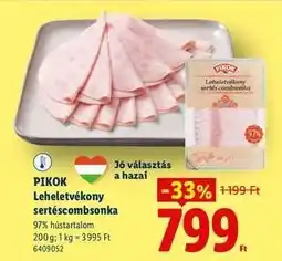Lidl Pikok Leheletvékony sertéscombonka ajánlat