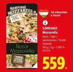 Lidl SZARVASI Mozzarella ajánlat