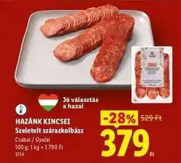 Lidl HAZÁNK KINCSEI Szeletelt szárazkolbász ajánlat