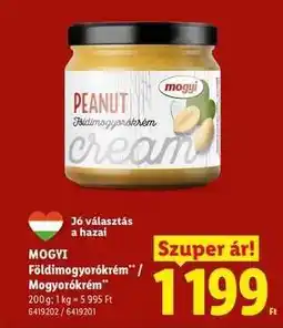 Lidl MOGYI Földimogyorókrém* / Mogyorókrém ajánlat