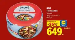 Lidl NIXE Tonhalsaláta ajánlat