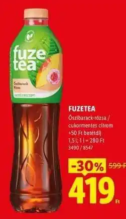 Lidl Fuzetea ajánlat