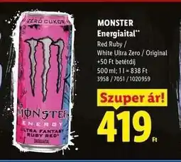 Lidl MONSTER Energiaital ajánlat