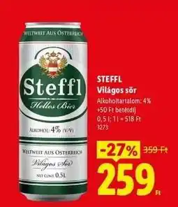 Lidl STEFFL ajánlat