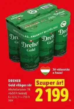 Lidl DREHER ajánlat