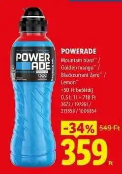 Lidl POWERADE ajánlat