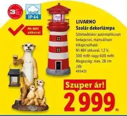 Lidl LIVARNO Szolár dekorlámpa ajánlat