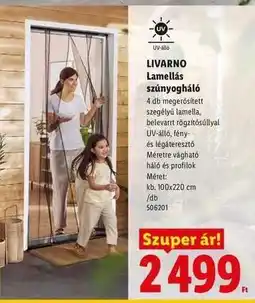 Lidl LIVARNO Lamellás szúnyogháló ajánlat