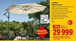 Lidl LIVARNO Függő napernyő ajánlat