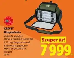 Lidl CRIVIT Horgásztáska ajánlat