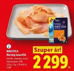 Lidl NAUTICA Norvég lazacfilé ajánlat